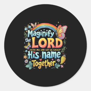 Sticker Rond Magnifier Le Seigneur Christian Vbs 2025 Christian