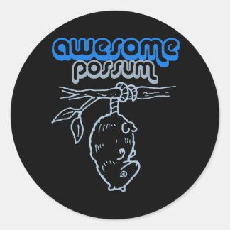 Sticker Rond MAGNIFIQUE T-shirt POSSUM