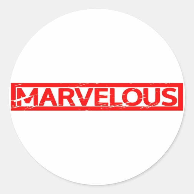 Sticker Rond Magnifique Timbre (Devant)