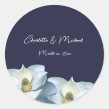 Magnolia blanche sur le mariage élégant de la mari