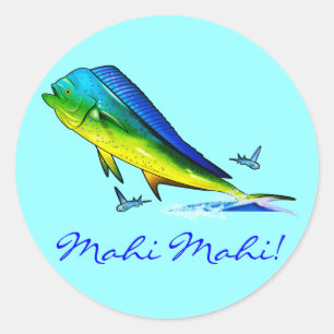 Sticker Rond Mahi Mahi