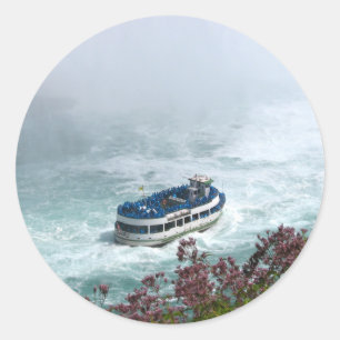 Sticker Rond Maid of the Mist à Niagara Falls, Canada