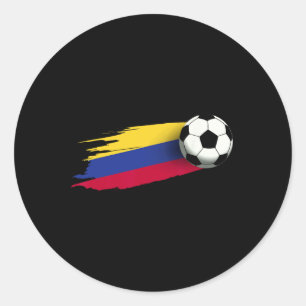 Sticker Rond Maillot drapeau Colombie Équipe de football colomb