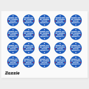 Sticker Rond Mains de ma sécurité sociale