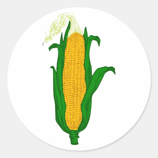 Sticker Rond Maïs Corn cob (Devant)