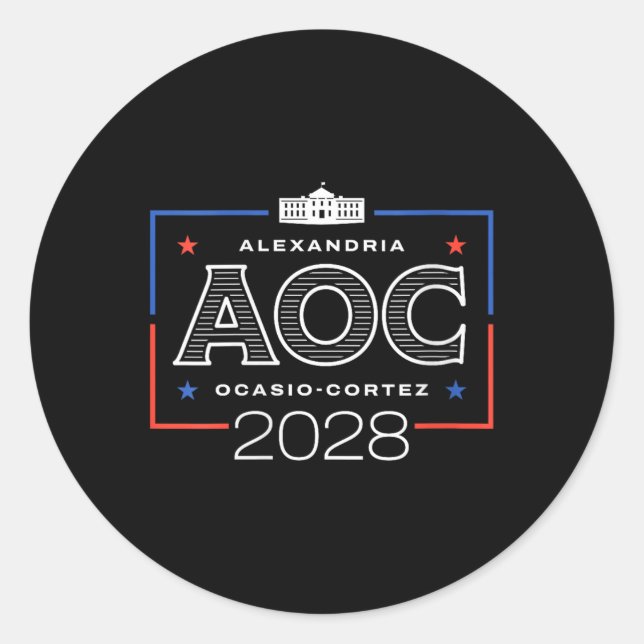 Sticker Rond Maison Blanche 2028 - Col V (Devant)