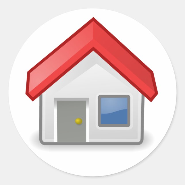 Sticker Rond Maison / Maison / Tango (Devant)