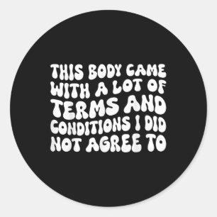 Sticker Rond Maladie chronique Invisible Invalidité Maladie rar