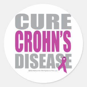 Sticker Rond Maladie de Crohn de traitement