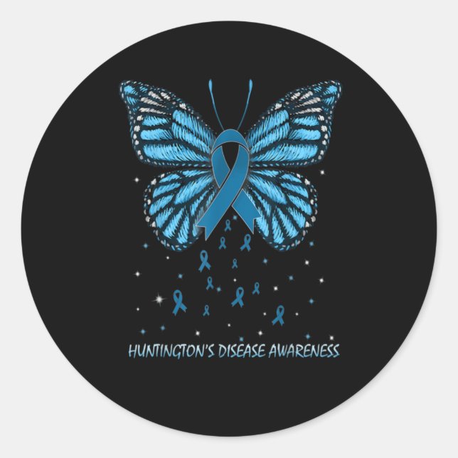 Sticker Rond Maladie d'Huntington (Devant)