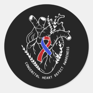Sticker Rond Maladies cardiaques congénitales Maladie cardiaque