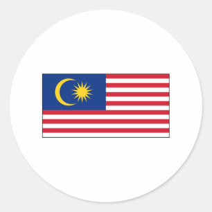 Sticker Rond Malaisie FLAG International