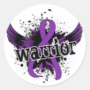 Sticker Rond Malformation de Chiari du guerrier 16