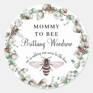 Sticker Rond Maman À Être Baby shower