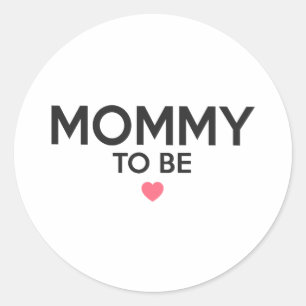 Sticker Rond Maman à être mignonne Imprimer