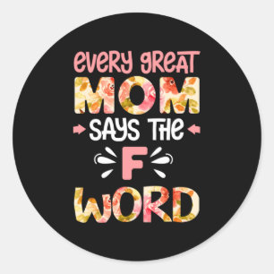 Sticker Rond Maman Art Chaque Maman