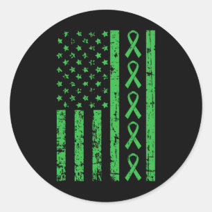 Sticker Rond Maman Combattante Polykystique Maladie du rein Pkd
