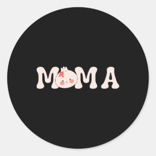 Sticker Rond Maman De La Dumpling Premier Anniversaire Ba