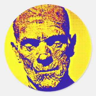 Sticker Rond Maman de pop art