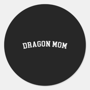 Sticker Rond Maman Dragon
