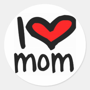 Sticker Rond Maman du coeur I !