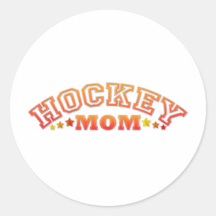 Sticker Rond Maman du hockey