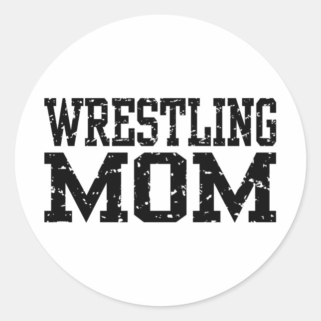 Sticker Rond Maman en lutte (Devant)