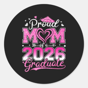 Sticker Rond Maman fière d'un terminal 2026 promotion 2026 dipl