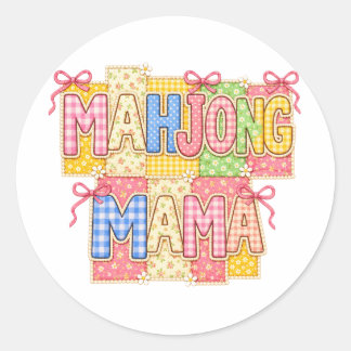 Sticker Rond Maman Mahjong
