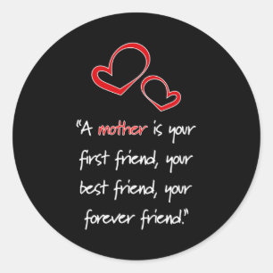 Sticker Rond Maman Maman Fête des mères Amour Mère Drôle Idée c