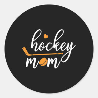 Sticker Rond Maman maman Hockey