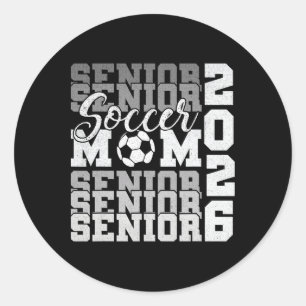 Sticker Rond Maman senior 2026 Football Cl de 2026 Drôle de rem