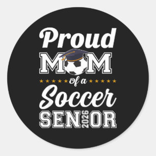 Sticker Rond Maman senior de la promotion 2026 Maman de footbal