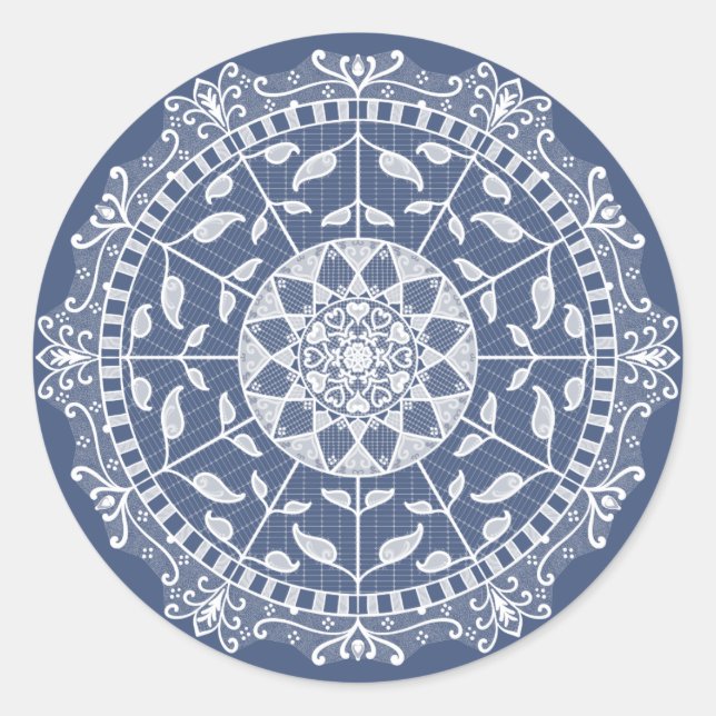 Sticker Rond Mandala (Devant)