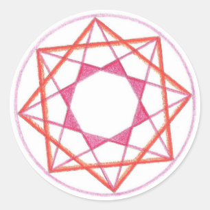 Sticker Rond Mandala #2 de maîtrise