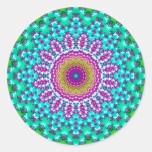 Sticker Rond Mandala 3 fractal