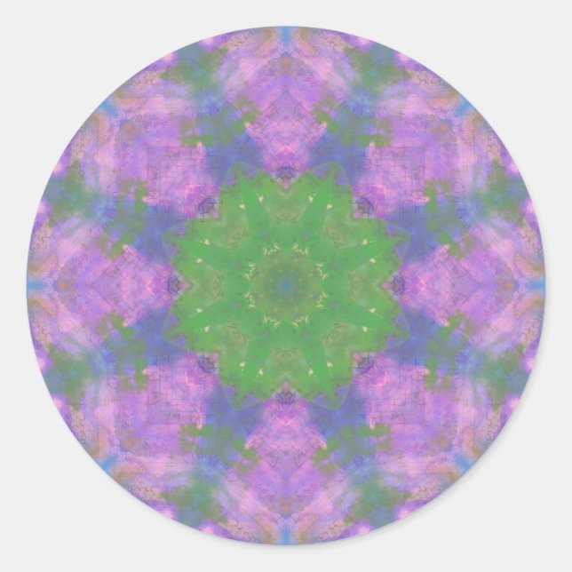 Sticker Rond mandala peint (Devant)