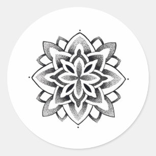 Sticker Rond Mandala sticker, géométrie sacrée