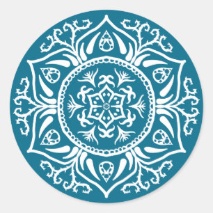Sticker Rond Mandala Tidepool