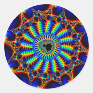 Sticker Rond mandel spiral