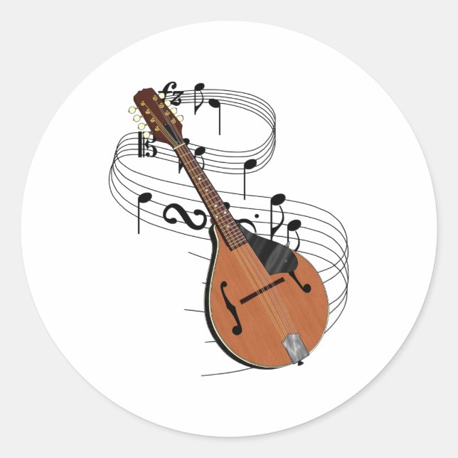 Sticker Rond Mandoline (Devant)