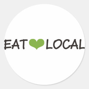 Sticker Rond Manger local