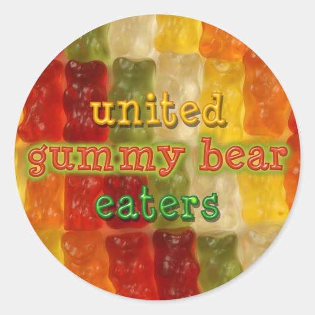 Sticker Rond mangeur d'ours (Devant)
