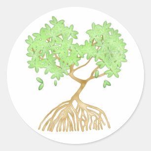 Sticker Rond Mangrove