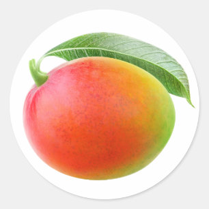 Sticker Rond mangue rouge