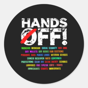 Sticker Rond Manifestation contre la sécurité sociale