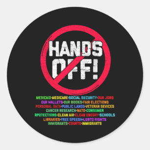 Sticker Rond Manifestation De Sécurité Sociale Et Medicare Pro