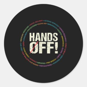 Sticker Rond Manifestation De Sécurité Sociale Et Medicare Pro