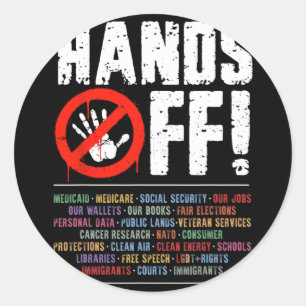 Sticker Rond Manifestation De Sécurité Sociale Et Medicare Pro