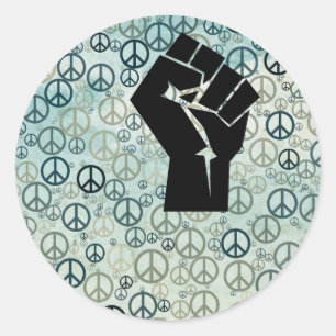 Sticker Rond Manifestation et solidarité ‹ Manifestation pac